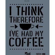 Rich New Seri N-408 25x35 cm Stencil