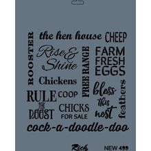 Rich New Seri N 499 35x25 cm Stencil