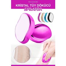 Richandie Kristal Tüy Dökücü Ağda Epilatör Crystal Eraser Epilasyon Aleti Tüy Silgisi Tüy Alıcı Fiziksel Pembe