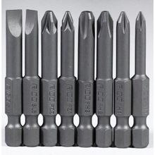 Rico 005-KK1130 PH+PZ+SL 8 Parça 50 mm Yıldız Düz Bits Uç Seti