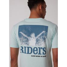Riders By Lee L231712303 Bisiklet Yaka Su Yeşili Erkek T-shirt