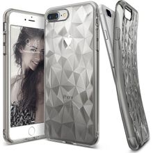 Ringke Air Prism 3D Elmas Yansıması iPhone 7 Plus Smoke Black Ultra Hafif Esnek İnçe Renkli Transparan Silver Kılıf