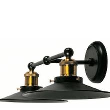 Riolight RIO000257 Retro Siyah İkili Metal Aplik