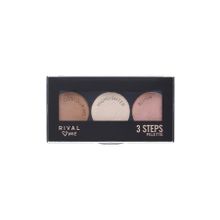 Rival Loves Me 3 Steps 10 gr Kontur Highlighter Blush 3 İn 1 Set