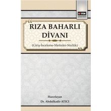 Rıza Baharlı Divanı - Abdulkadir Atıcı