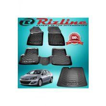 Rizline Astra J Siyah Sedan 2012-2019 Arası 3D Paspas + Bagaj Havuz Set