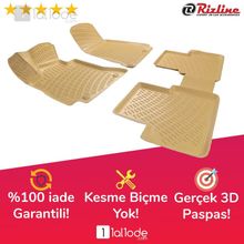 Rizline Audi A4 2001-2008 Bej 3D Havuzlu Paspas