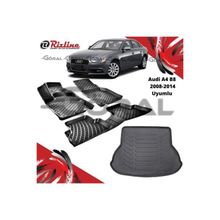 Rizline Audi A4 B8 2008-2014 Uyumlu Paspas ve Bagaj Havuzu Set