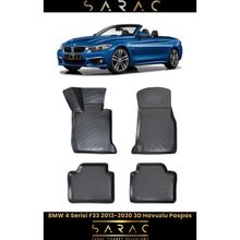 Rizline Bmw 4 Serisi F33 2020 Model Siyah 3D Havuzlu Paspas