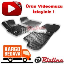 Rizline Bmw F20 Siyah 1 Serisi 2011 Sonrası 3D Havuzlu Paspas