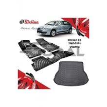 Rizline Citroen C4 2005-2010 Uyumlu Paspas ve Bagaj Havuzu Set