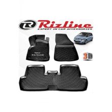 Rizline Citroen C4 Picasso 2013 - 2020 Arası Siyah 4 Parça Set 3D Havuzlu Paspas