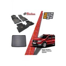 Rizline Dacia Sandero 2008 Sonrası 3D Havuzlu Paspas + Bagaj Havuzu