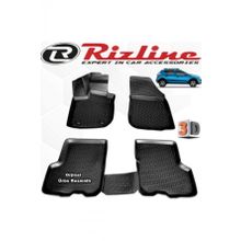 Rizline Dacia Sandero Stepway 2012 - 2020 Arası Siyah 4 Parça Set 3D Havuzlu Paspas