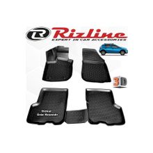 Rizline Dacia Sandero Stepway 2012 - 2020 Arası Siyah 4'lü Set 3D Havuzlu Paspas