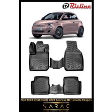 Rizline Fiat 500 Elektrikli 2023 Model 3D Havuzlu Paspas