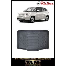 Rizline Fiat 500L 2015 Siyah 3D Alt Bagaj Havuzu
