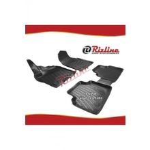 Rizline Ford Courier Siyah 2014-2019 Arası 4 Parça 3D Havuzlu Paspas