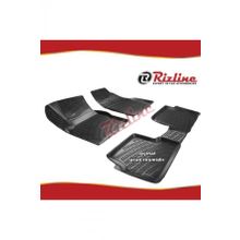 Rizline Ford Focus 2 Siyah Sedan 2005-2011 Arası 4 Parça 3D Havuzlu Paspas