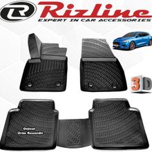Rizline Ford Focus 5 HB 2019 Sonrası Son Kasa Siyah 4 Parça Set 3D Havuzlu Paspas