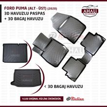 Rizline Ford Puma 2020 Alt Üst Bagaj Havuzu ve Havuzlu Paspas