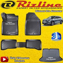 Rizline Kia Niro 2017 Sonrası 3D Havuzlu Paspas+Bagaj Havuzu