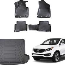Rizline Kia Sportage 3D Paspas + 3D Bagaj Havuzu 2016-2020 Arası Siyah Set