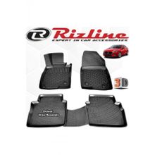 Rizline Mazda 3 Sedan 2017 Sonrası Son Kasa 4 Parça Siyah Set 3D Havuzlu Paspas