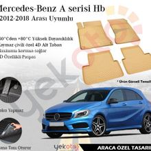 Rizline Mercedes A Serisi W176 Bej 2012-2018 3D Havuzlu Paspas