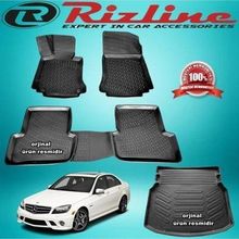 Rizline Mercedes W204 C180 Rampalı 2007-2014 Arası 3D Paspas+Bagaj Havuzu