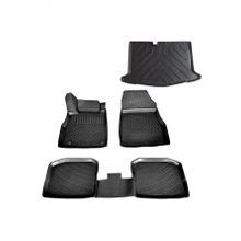 Rizline Nissan Micra 2019 Sonrası Uyumlu 3D Havuzlu Paspas+3D Bagaj Havuzu