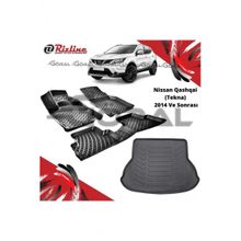 Rizline Nissan Qashqai Tekna 2014 ve Sonrası Paspas ve Bagaj Havuzu Set