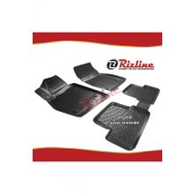 Rizline Opel Astra J Siyah HB 2010-2017 Arası 4 Parça 3D Havuzlu Paspas