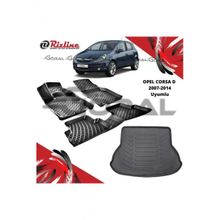 Rizline Opel Corsa D 2007-2014 Uyumlu Paspas ve Bagaj Havuzu Set