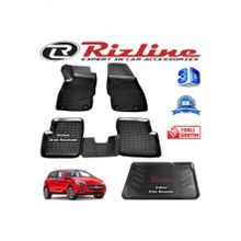 Rizline Opel Corsa E 3D Paspas + 3D Bagaj Havuzu HB 2014 - 2020 Arası Siyah Set