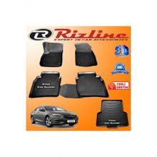 Rizline Opel Insignia 3D Paspas + 3D Bagaj Havuzu 2017 Sonrası Siyah Set