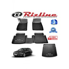 Rizline Opel Insignia 3D Paspas + 3D Bagaj Havuzu STW 2008-2016 Arası Siyah Set