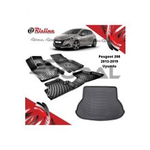 Rizline Peugeot 208 2013-2019 Uyumlu Paspas ve Bagaj Havuzu Set