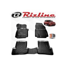 Rizline Renault Clio 4 Siyah STW 2013 - 2019 Arası 4 Parça Set 3D Havuzlu Paspas