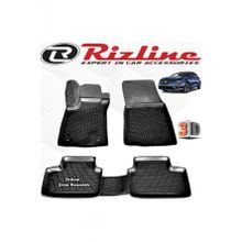Rizline Renault Megane 4 HB 2016 - 2020 Arası Siyah 4 Parça Set 3D Havuzlu Paspas