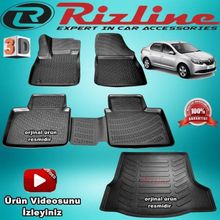 Rizline Renault Symbol 2013-2018 Arasi Havuzlu 3D Bagaj Havuzu