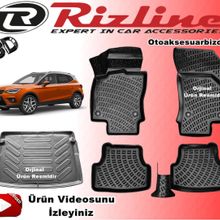 Rizline Seat Arona 2018 Sonrası 3D Havuzlu Paspas+Bagaj Havuzu