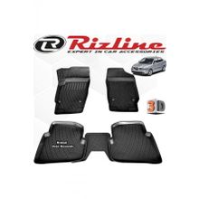 Rizline Seat Cordoba 2002 - 2009 Arası Siyah 4 Parça Set 3D Havuzlu Paspas