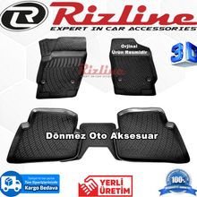 Rizline Seat İbiza 2002 2007 Siyah 3D Havuzlu Paspas