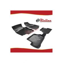 Rizline Skoda Octavia A5 Siyah 2005-2013 Arası 4 Parça 3D Havuzlu Paspas