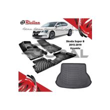 Rizline Skoda Super B 2015-2019 Uyumlu Paspas ve Bagaj Havuzu Set