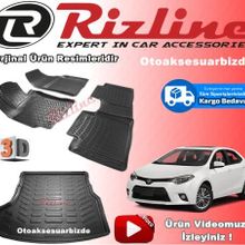 Rizline Toyota Corolla 2013 2018 3D Bagaj Havuzu