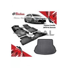 Rizline Toyota Corolla 2019 ve Sonrası Paspas ve Bagaj Havuzu Set
