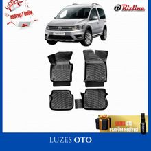 Rizline Volkswagen Caddy 2020 Model Uyumlu Siyah 3D Havuzlu Paspas