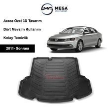 Rizline Volkswagen Jetta 2011 Sonrası Cepli Bagaj Havuzu Paspası